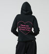 Oversize Love Hoodie Black