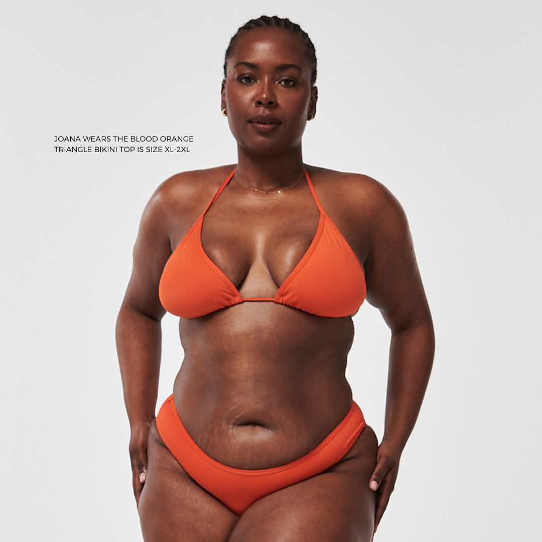 Orange triangle bikini online