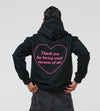 Oversize Love Hoodie Black