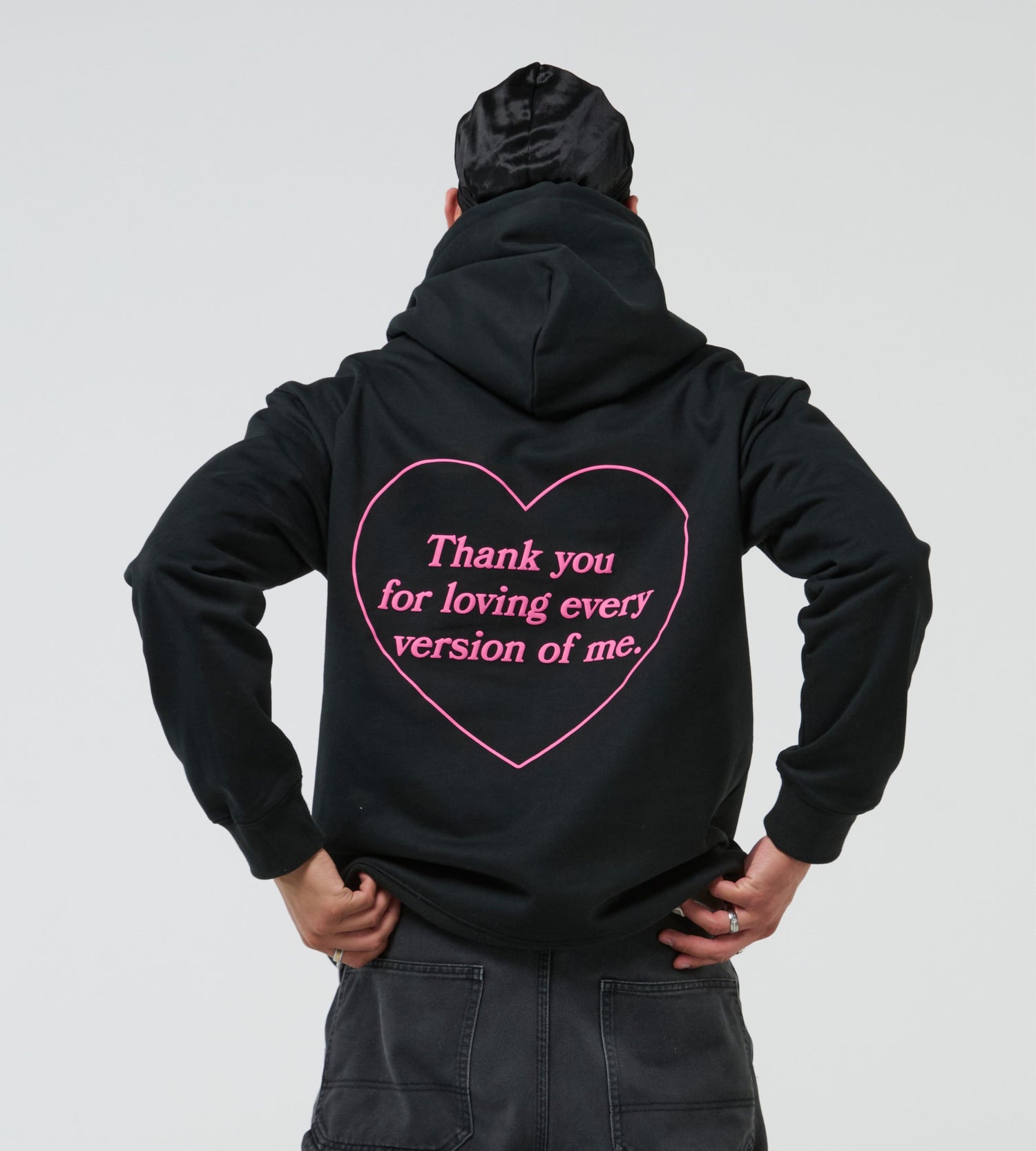 Oversize Love Hoodie Black