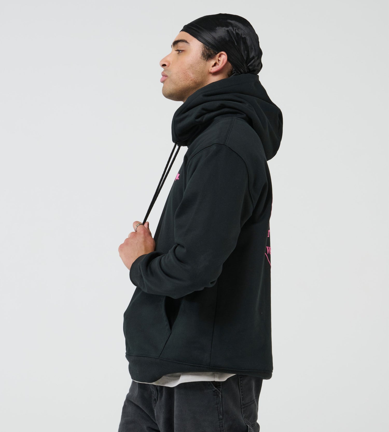 Oversize Love Hoodie Black