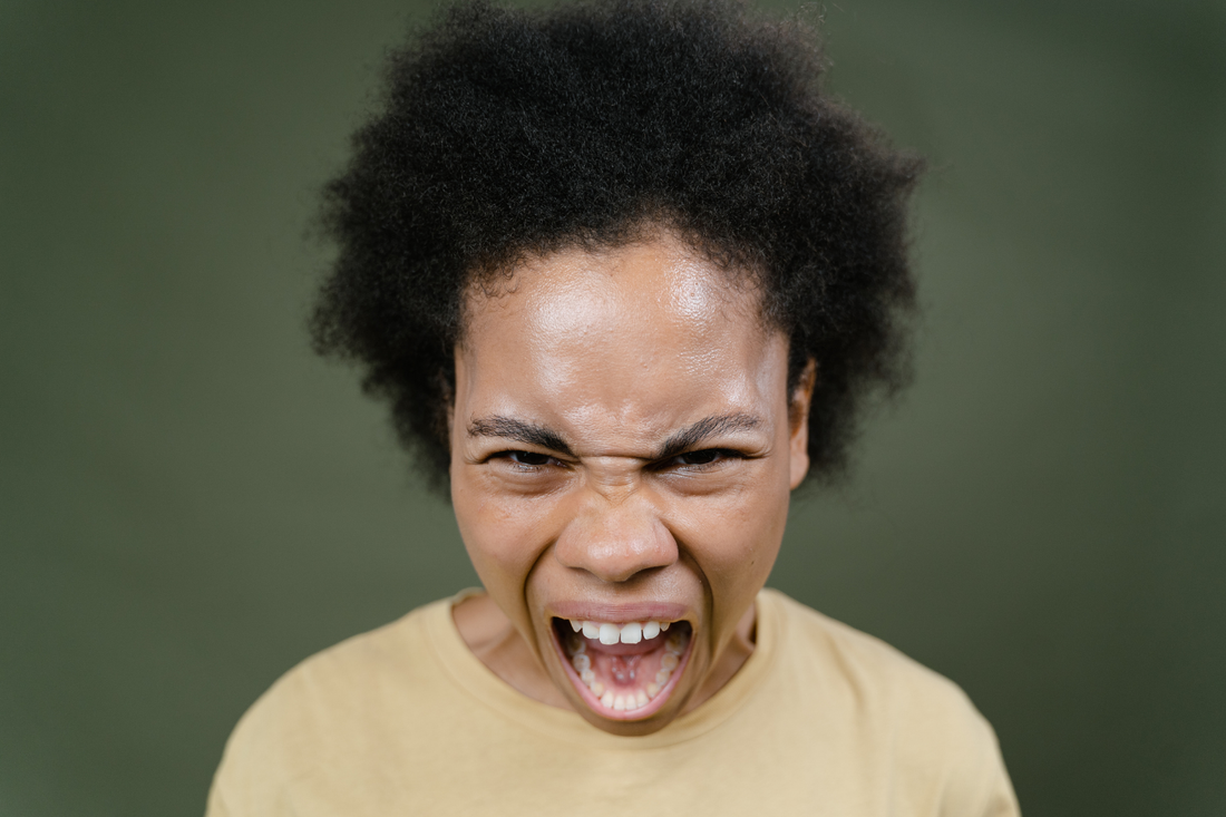 Woman in anger