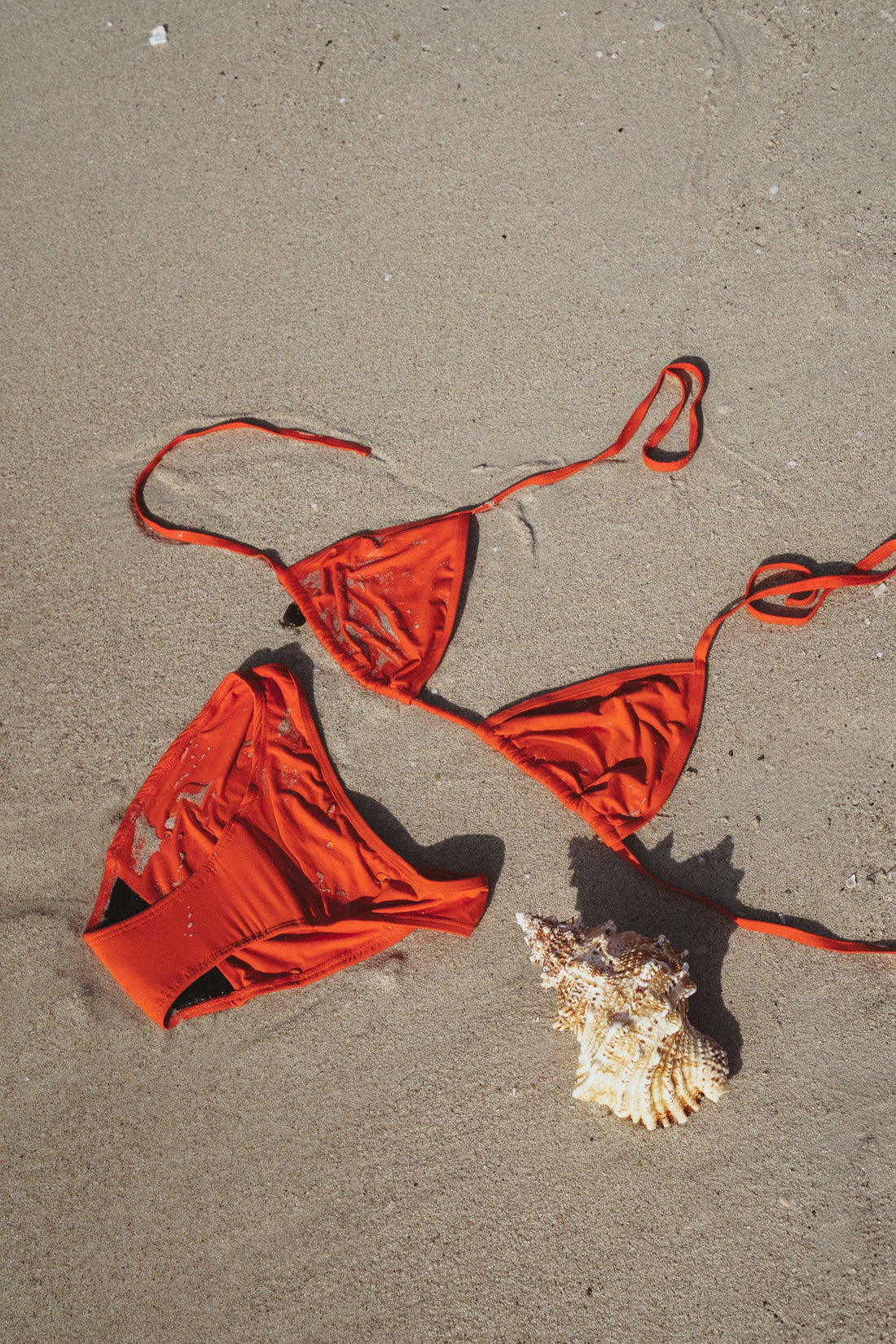 period bikini on beach 