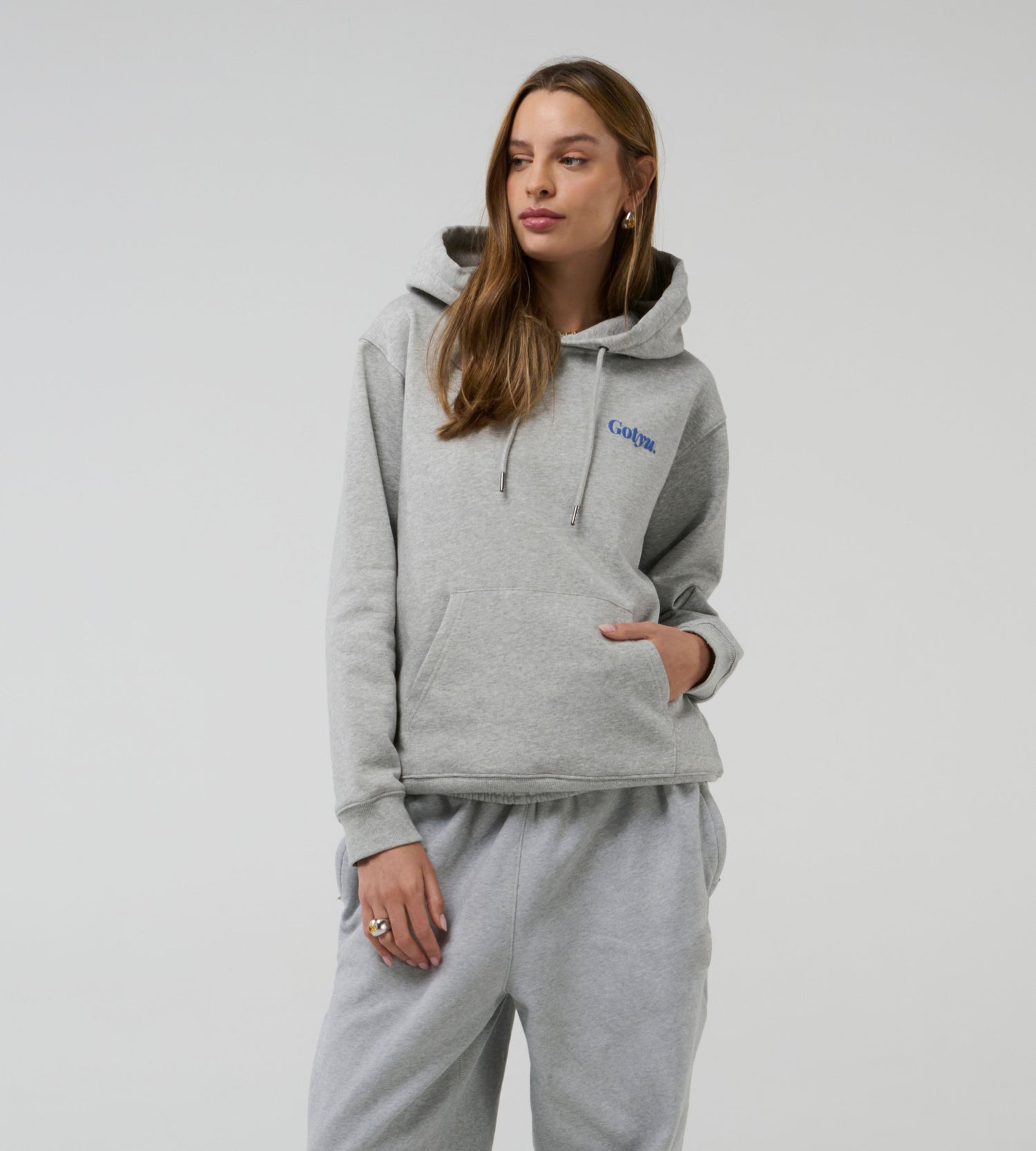 Oversize Love Hoodie Grey
