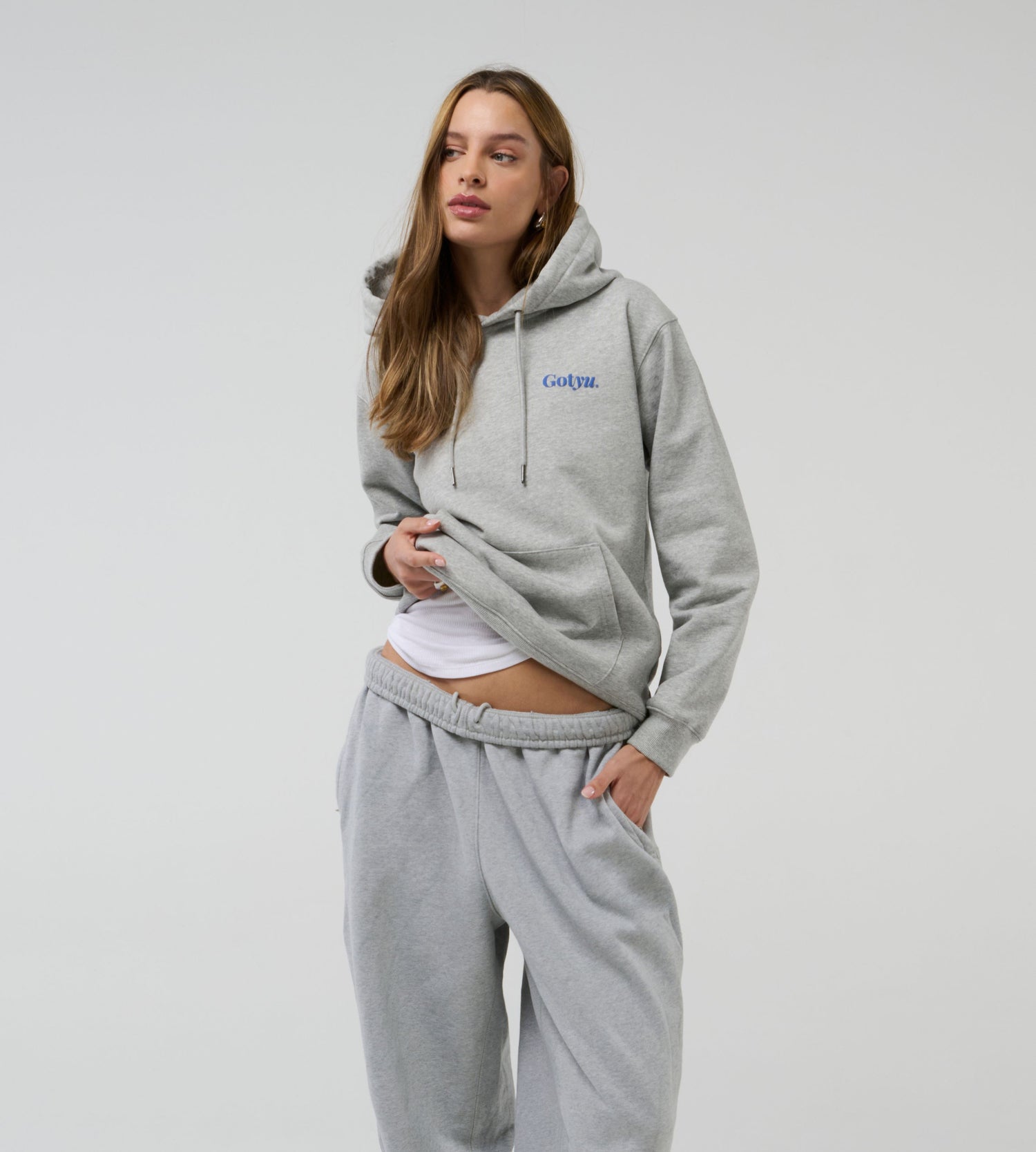 Oversize Love Hoodie Grey