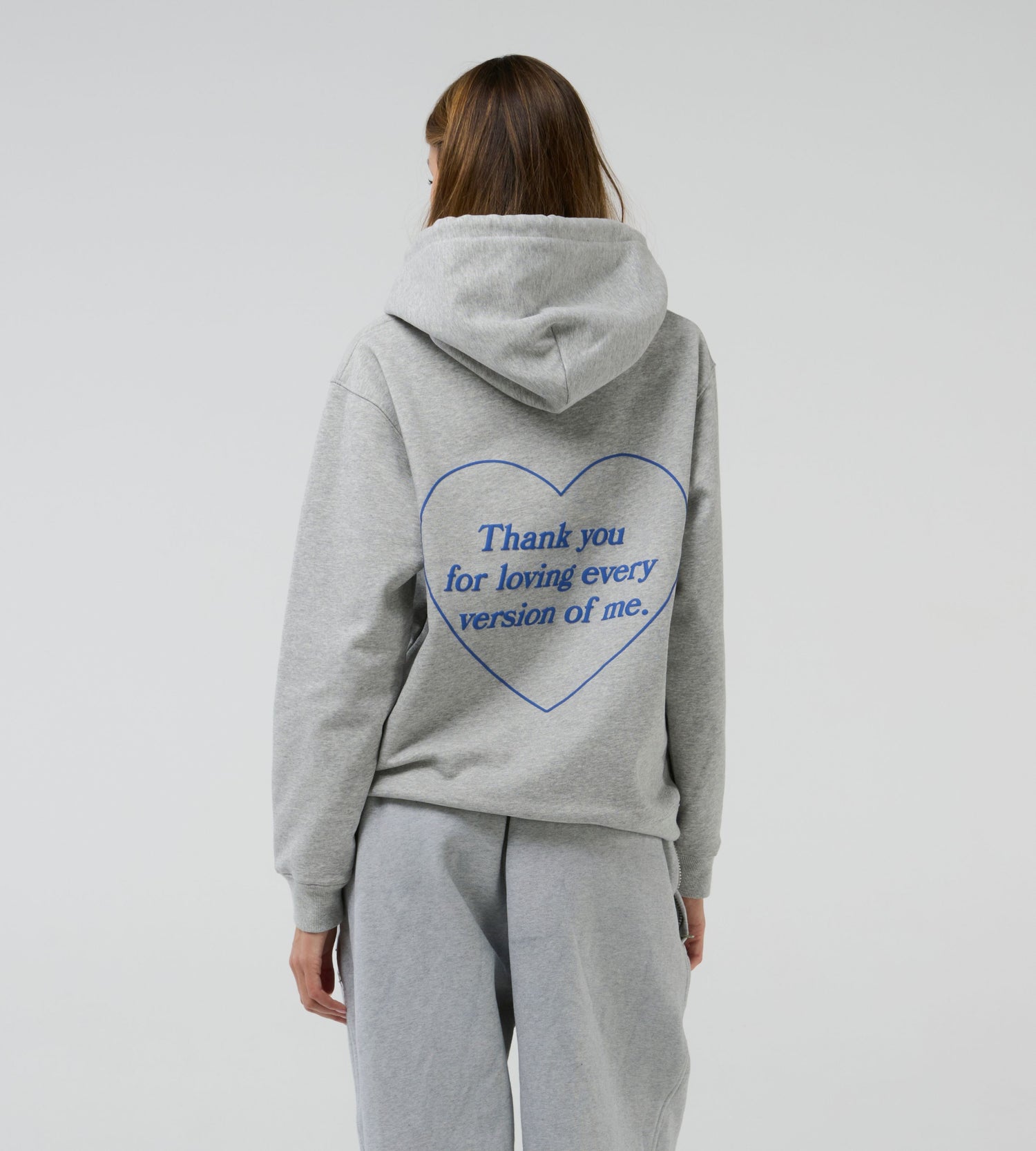 Oversize Love Hoodie Grey