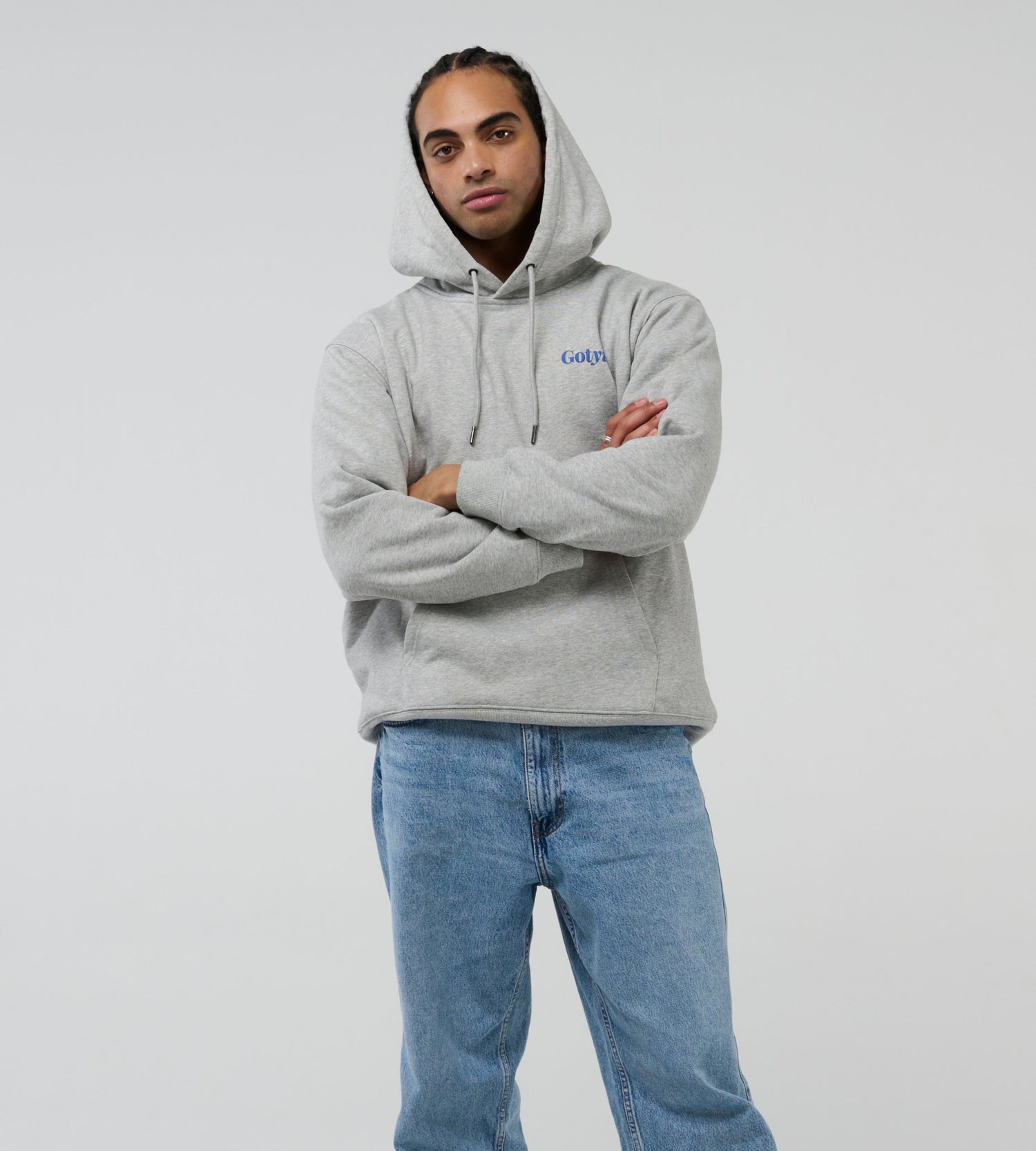 Oversize Love Hoodie Grey