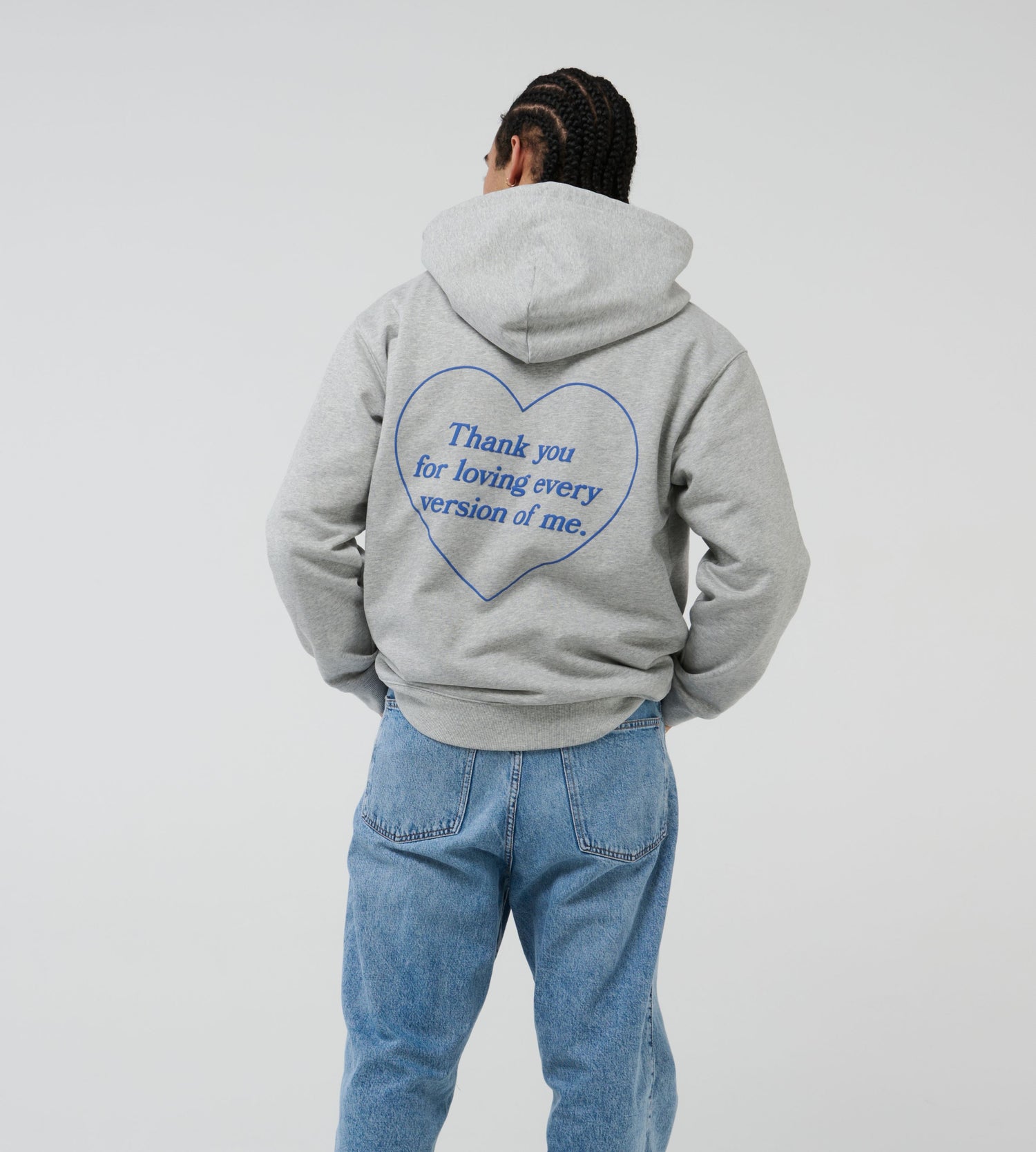 Oversize Love Hoodie Grey