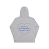 Oversize Love Hoodie Grey